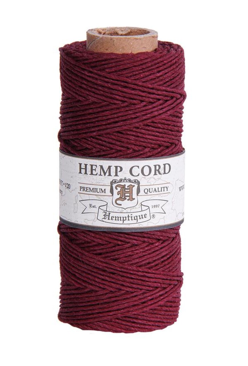 Hemptique 1mm #20 Hemp Cord Spools Jewelry Making Macrame Crochet Crafting Gift Wrapping
